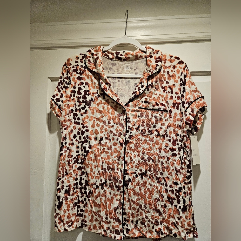 Women's Sz M Stars Above Pajama Shirt